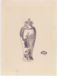Vaso com corpo ligeiramente saliente, 1876-1878.