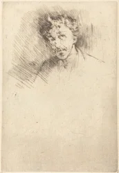 Whistler com o cadeado branco, 1879.