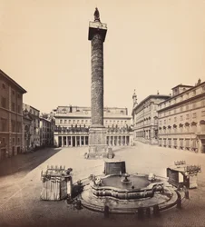 Piazza Colonna, Coluna de Marco Aurélio e Palácio Chigi