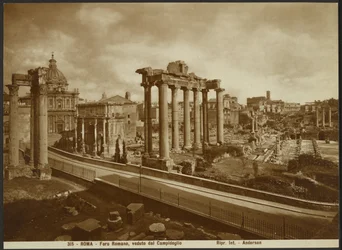 O Fórum Romano, visto da capital