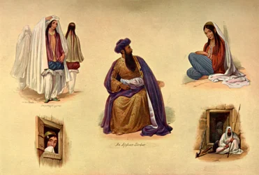 Tipos de Cabul, década de 1840, 1901.
