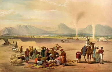 A cidade de Kandahar, olhando do sul em direção a Baba Wali Mountain, c1840, 1901.