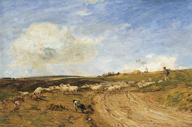 A Breezy Day (óleo sobre tela)