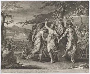 Uma festa grega das colheitas, ou ação de graças às divindades rurais, Ceres, Baco, etc.