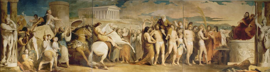 Coroação dos vencedores em Olímpia, terceira obra da série O Progresso da Cultura e do Conhecimento Humanos, c. 1777-84