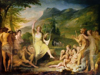 Orfeu, primeiro em série de O Progresso da Cultura e do Conhecimento Humanos, c.1777-84