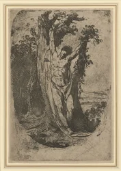 São Sebastião, c. 1776 (gravura em água-forte com trabalho de roleta e mordedura)