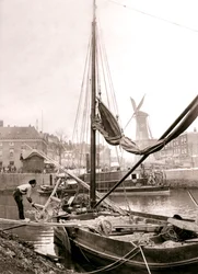 Barco de canal, Roterdã, 1898.