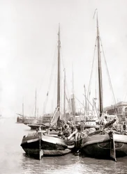 Barcos de canal, Roterdã, 1898.