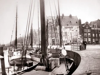 Barcos de canal, Roterdã, 1898.