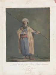 Nobre Árabe da Tribo Beni-Koreish of the Family Harb em Beder-Hunein