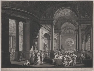 Champetre Fete, 9 de Junho de 1774 (Inside of the Supper-Room)