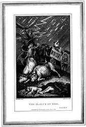 A Praga da Chuva e Granizo, uma das Sete Pragas do Egito, c1759-c1789