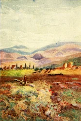 Ruínas de Sardes - Revelações. iii. 1. c1924. Criadores: James Clark, Henry A Harper.