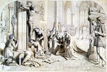 Um incidente na vida de Santa Isabel da Hungria - Estudo Compositivo, 1850