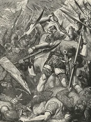 Morte de Harold na Batalha de Hastings