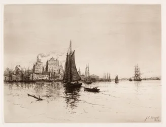 Cena do porto, 1884.