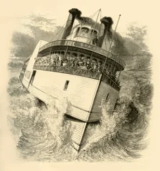 "Entering the Rapids", 1874.  