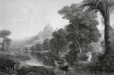A viagem da vida: juventude, c. 1855