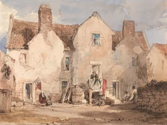 Casas de Pescadores em Sculcoats perto de Hull, Yorkshire