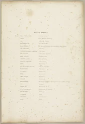 Lista de Pratos, do Parque e da Floresta