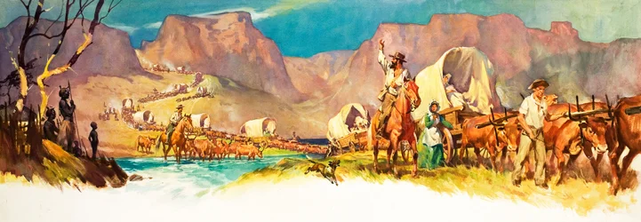 A Grande Caminhada (guache sobre papel)