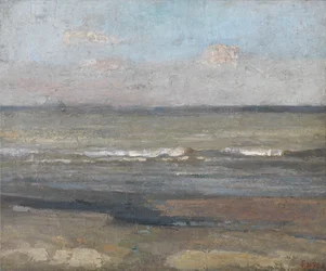 Paisagem marítima cinzenta