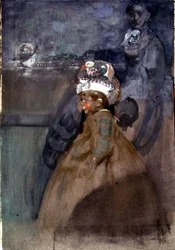 Retrato de Tony Nicholson (aguarela e guache sobre papel)