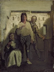 A captura de Cartouche (1693-1721) (óleo sobre tela)