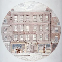22 e 23 Farringdon Street, City of London, c1855.                     