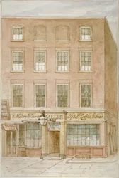 The Mitre Tavern, café e hotel em Mitre Court, Fleet Street, City of London, 1850