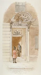 Vista da porta do nº 4 da Mincing Lane, City of London, 1840