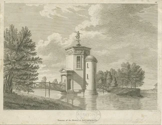 Shugborough - Templo dos Ventos: gravura, nd [final do século XVIII] (imprimir)