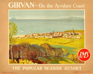 Girvan - Na costa de Ayrshire. O popular resort à beira-mar, década de 1920.