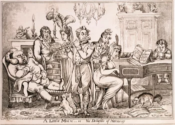 A Little Music ou The Delights of Harmony, gravada por William Brocas, impressa em Londres por J. Sidebotham, 1810