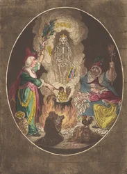 A Phantasmagoria,-Scene-Conjuring-Up an Armed-Skeleton, 5 de janeiro de 1803., 5 de janeiro de 1803.