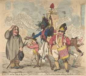 Alecto e Seu Trem, na Porta do Pandaemonium:-ou-The Recruiting Sarjeant Enli..., 4 de julho de 1791.