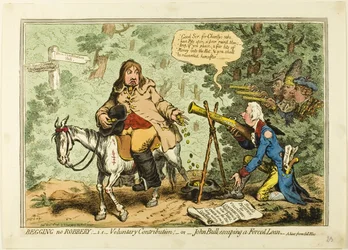 Mendigar não é roubar; ou seja, contribuição voluntária, ou John Bull escapando de um empréstimo forçado