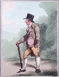 Elegance Democratique, publicado por Hannah Humphrey em 1799 (gravura colorida à mão)