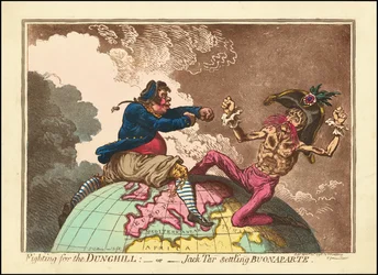 Lutar pelo monte de esterco - ou - Jack Tar a assentar Buonaparte