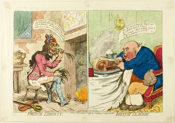 Liberdade francesa, escravatura britânica