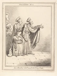 Os membros do Conselho dos Quinhentos. Trajes franceses n.º 3