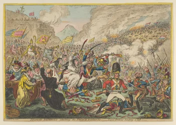 Espanhóis-Patriotas Atacando os Franceses-Banditti-Loyal Britons Lending a Lift, A..., 15 de agosto de 1808.