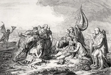 A morte do grande Wolfe, bar. por H. Humphrey, 1795 (ver também 119752, 124902 e 153197)