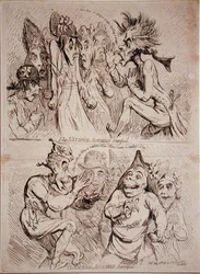 A Assembleia Nacional petrificada e A Assembleia Nacional reanimada, publicadas por S.W. Fores em 1791