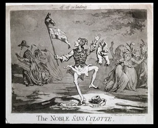 The Noble Sans-Culotte, publicado por Hannah Humphrey em 1794