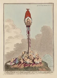 A Árvore da Liberdade Deve ser Imediatamente Plantada, publicada em 1797 (gravura colorida à mão)