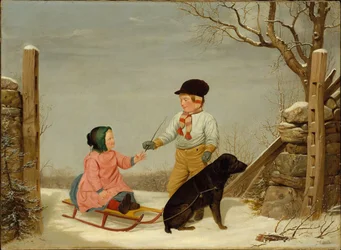O passeio de trenó