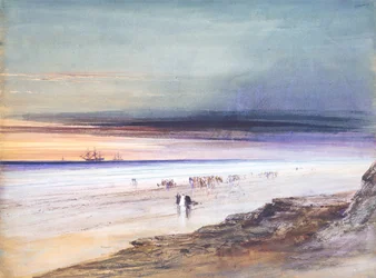 Cena de praia, ca. 1865.