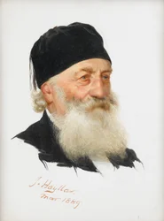 Estudo de um cavalheiro barbudo, 1889